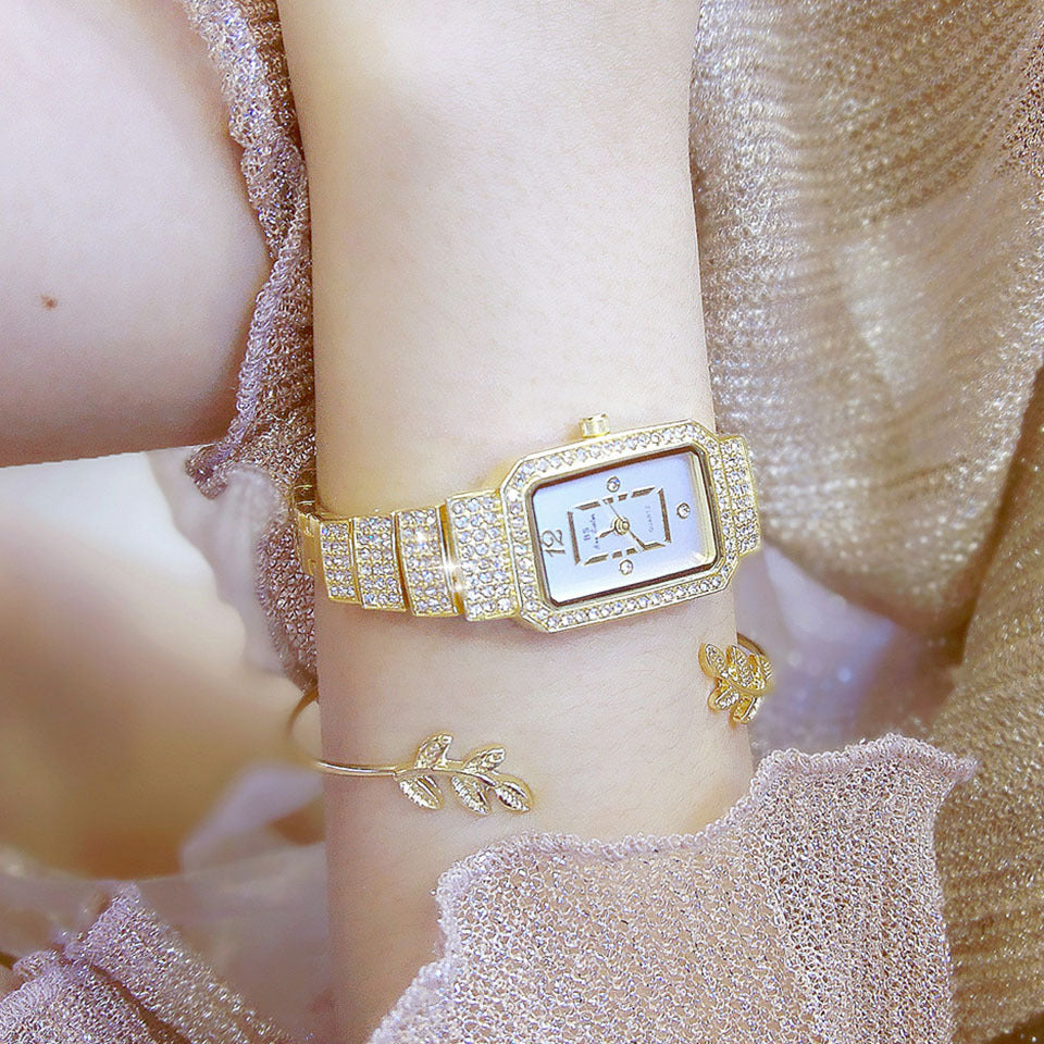 En elegant och glittrande damklocka