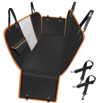 Detta bilskydd för hundar är tillverkat av slitstarkt 600D oxfordtyg med TPU- och PVC-beläggning som gör det helt vattenavvisande