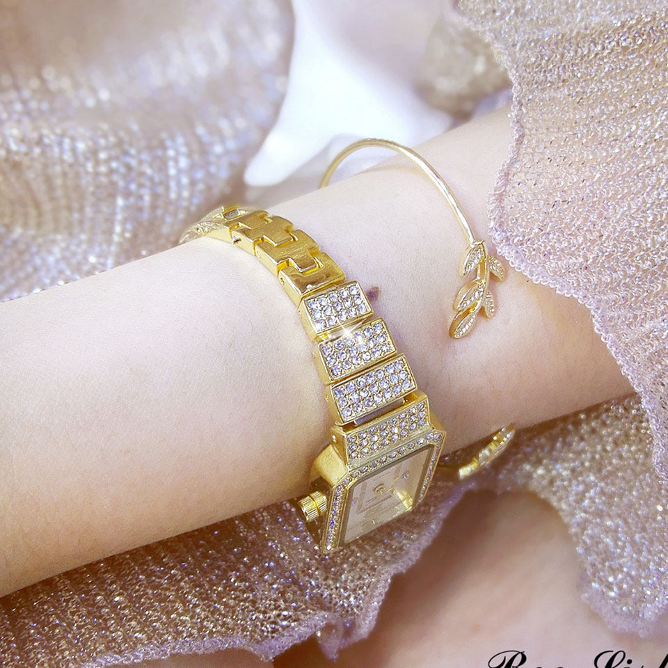 En elegant och glittrande damklocka