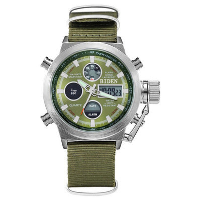 Militär armbandsur Army Green Analog Digital