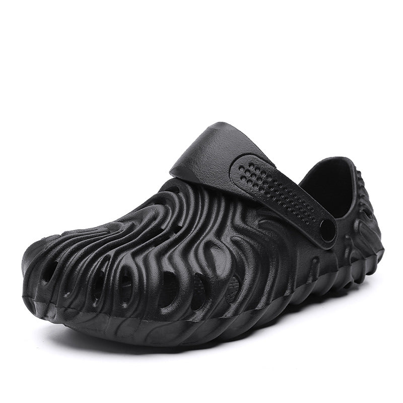 Nuevos zapatos casuales de hombre para verano, transpirables, con puntera cerrada y agujeros