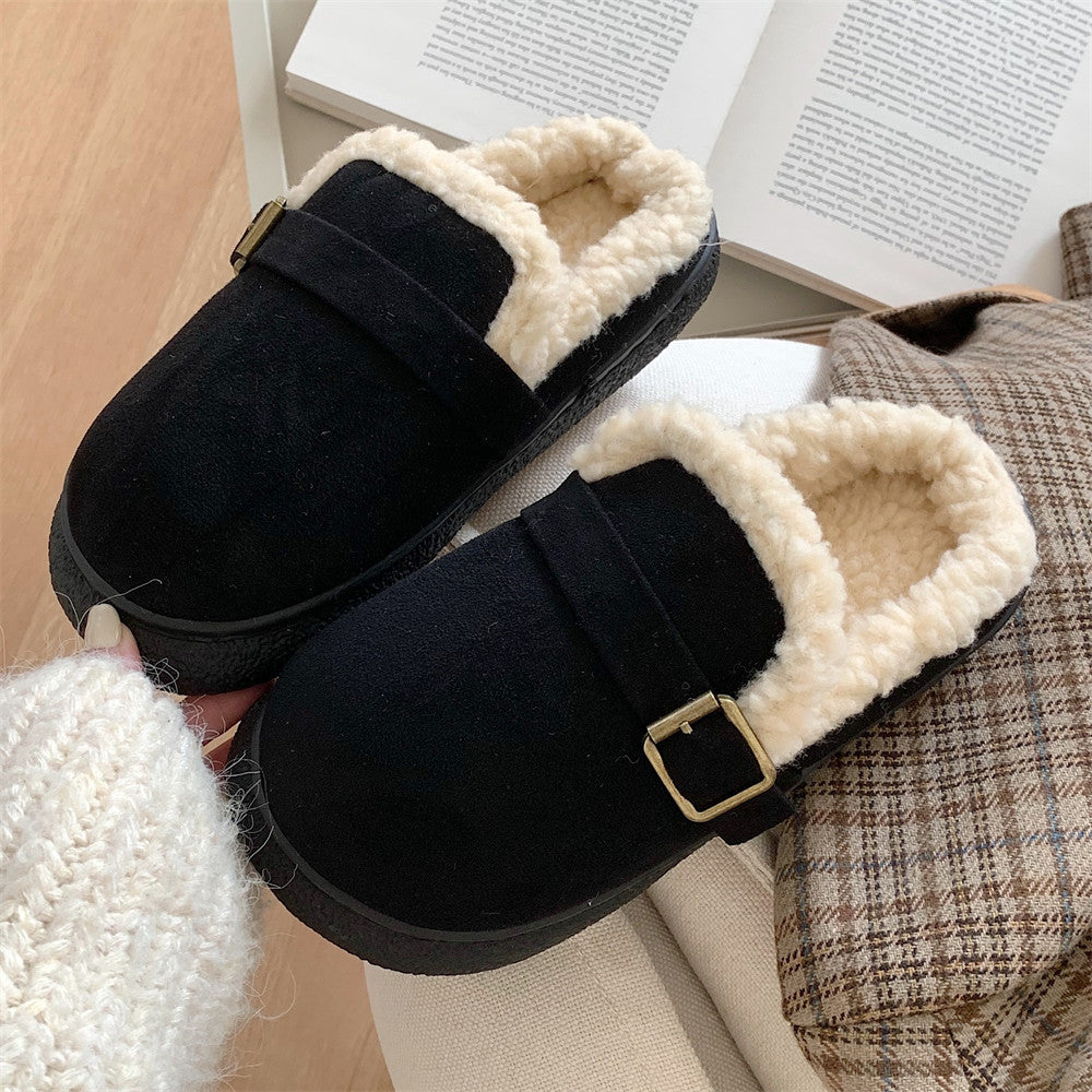 Warm And Simple Fashion Retro Style Women's Shoes