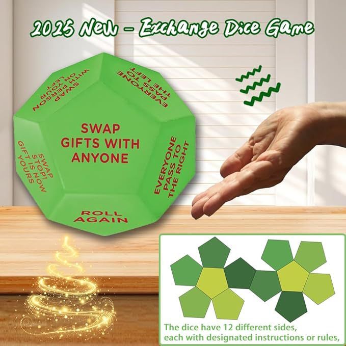 Tomtedesignad tärning för paketleken