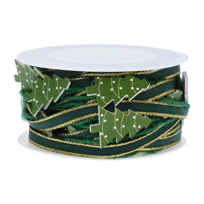 Juldekoration – Röd Femuddig Stjärna &amp; Rosettband