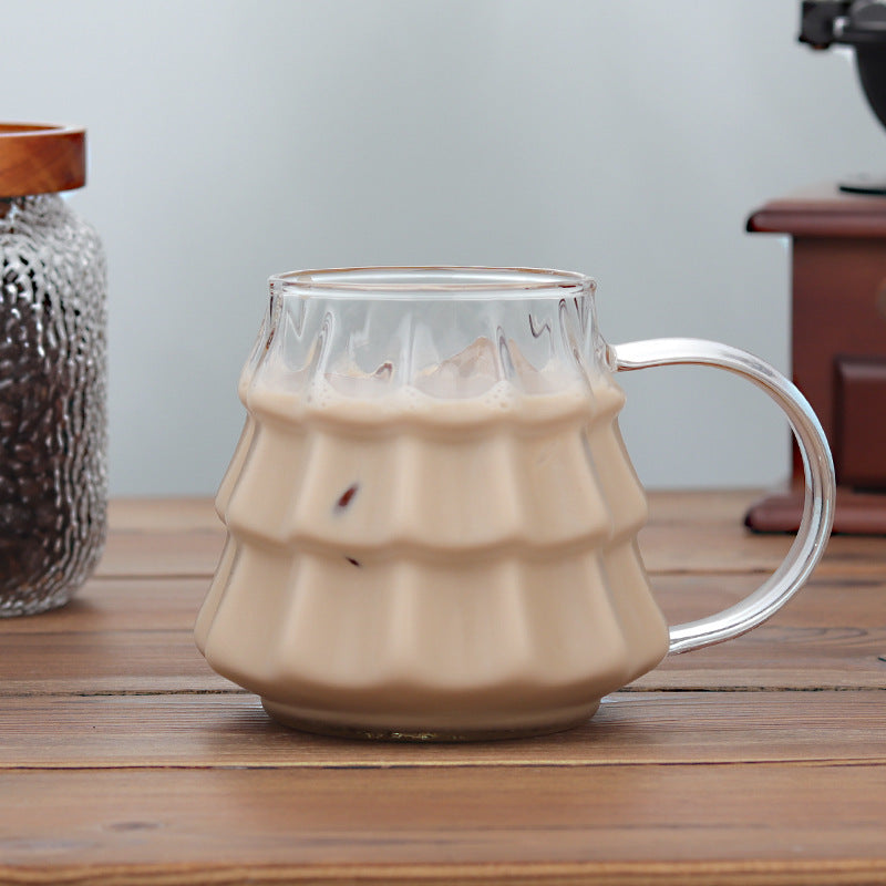 Transparent och färgglad julmugg