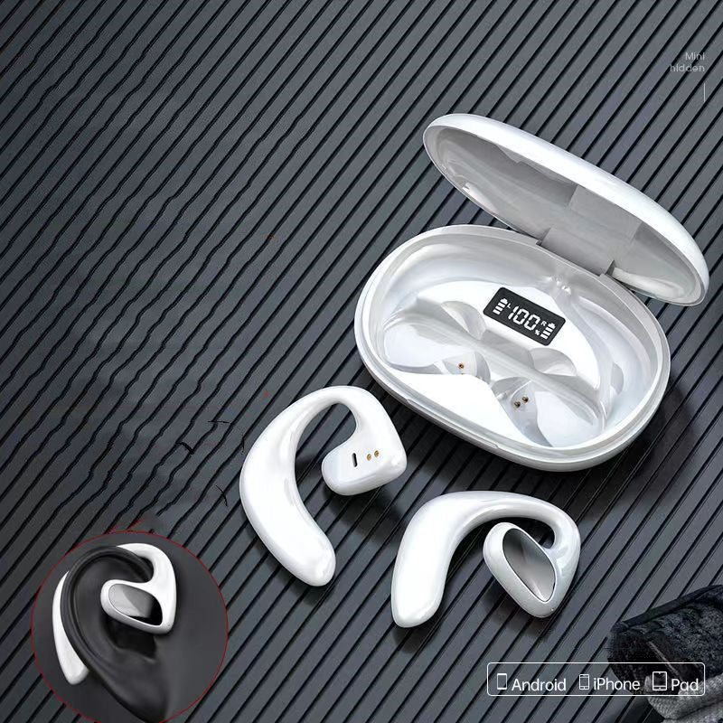 TWS Sportledningshörlurar Bluetooth-headset Extern benledningseffektdisplay