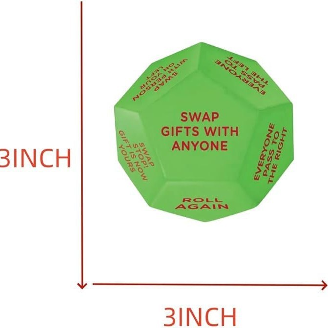 Tomtedesignad tärning för paketleken