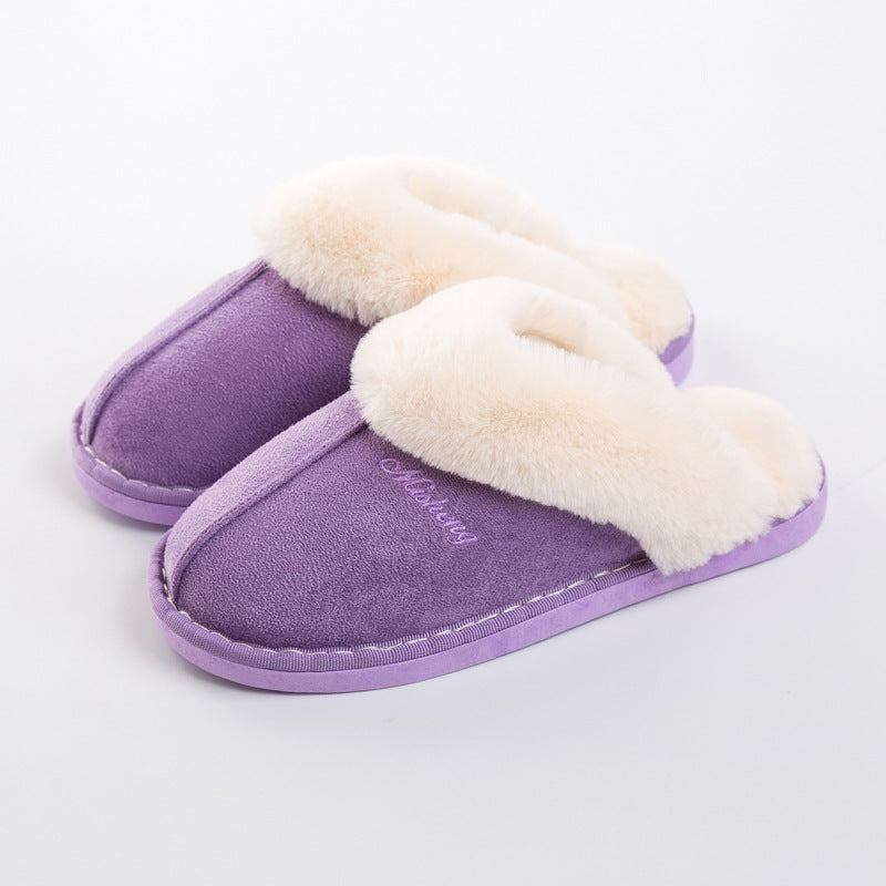 Pantuflas impermeables y antideslizantes para casa de otoño e invierno