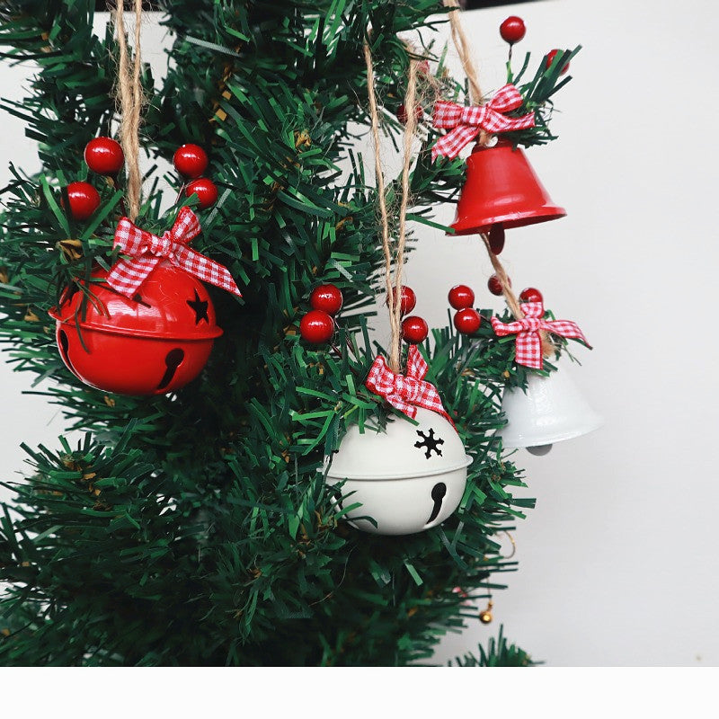 Jingling Bell-hänge med hampa rep, kinesiskt hagtornshänge