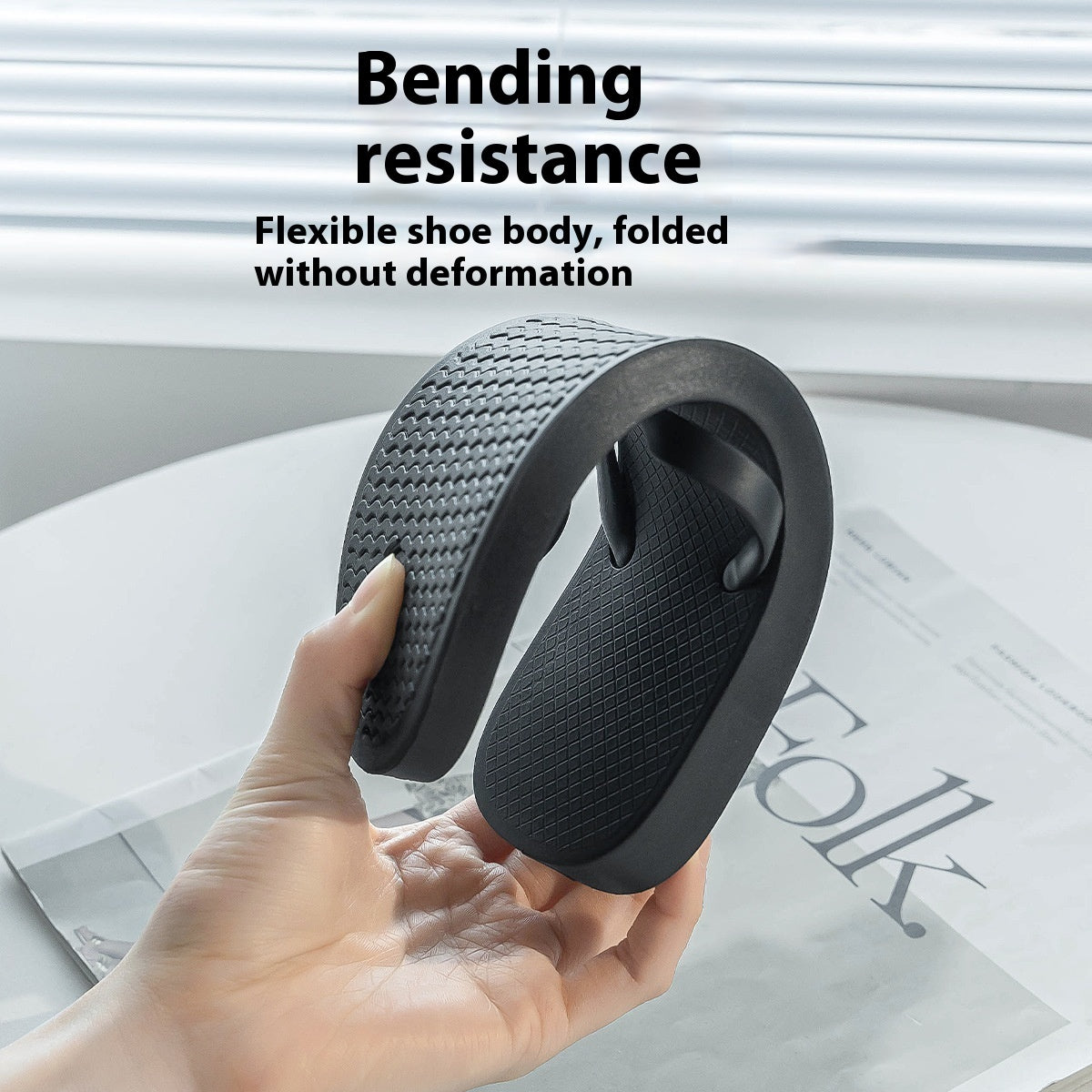 Seaside Beach Non-slip Breathable Foldable And Portable Flat Slippers