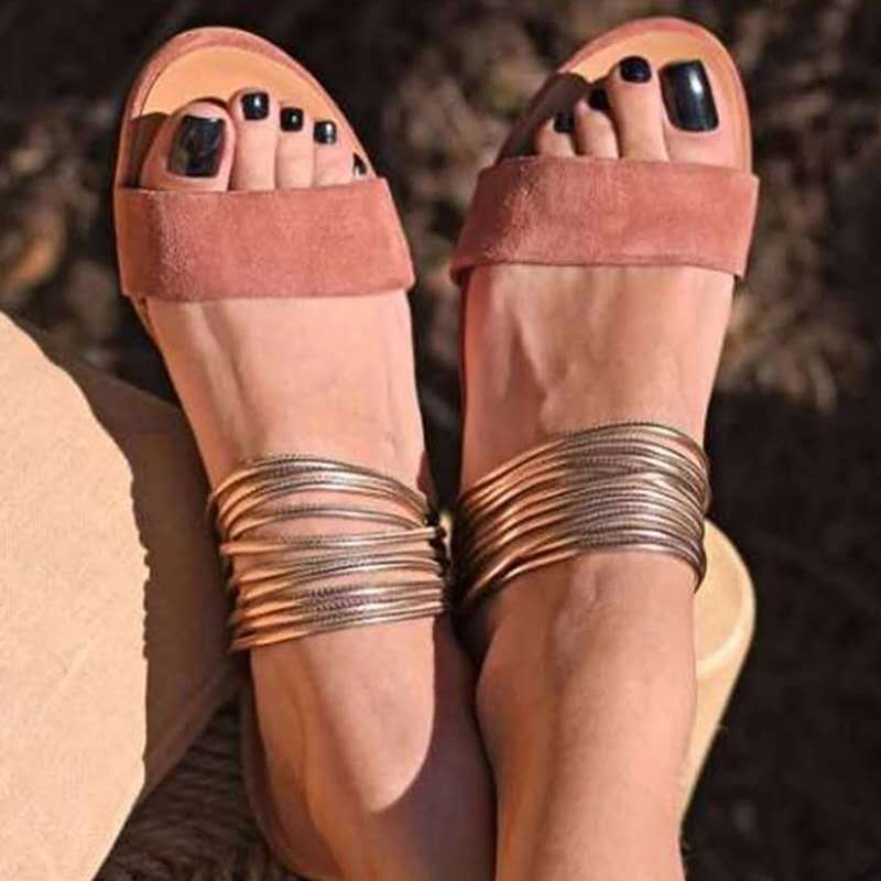 Sandalias y pantuflas de mujer talla grande