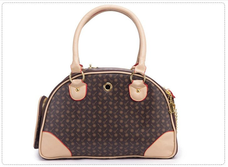 Praktisk husdjursväska i PU-läder – lätt och bekväm