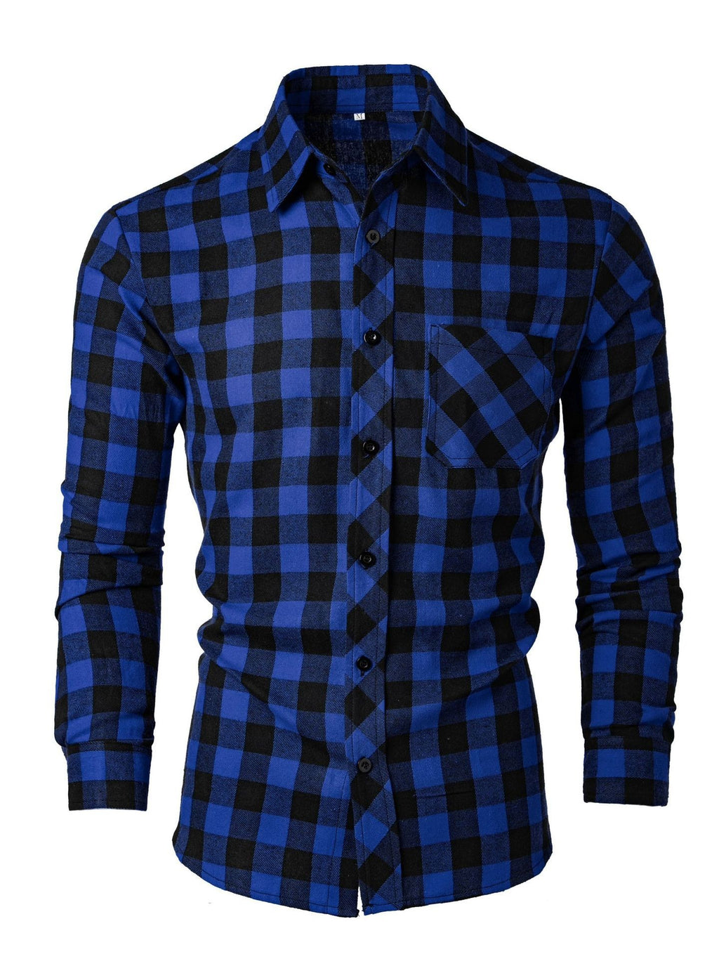 Camisa informal estampada ajustada con cuello solapa