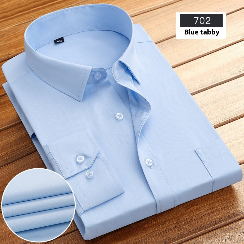 Nueva camisa de hombre de manga larga a rayas para primavera y otoño, estilo business