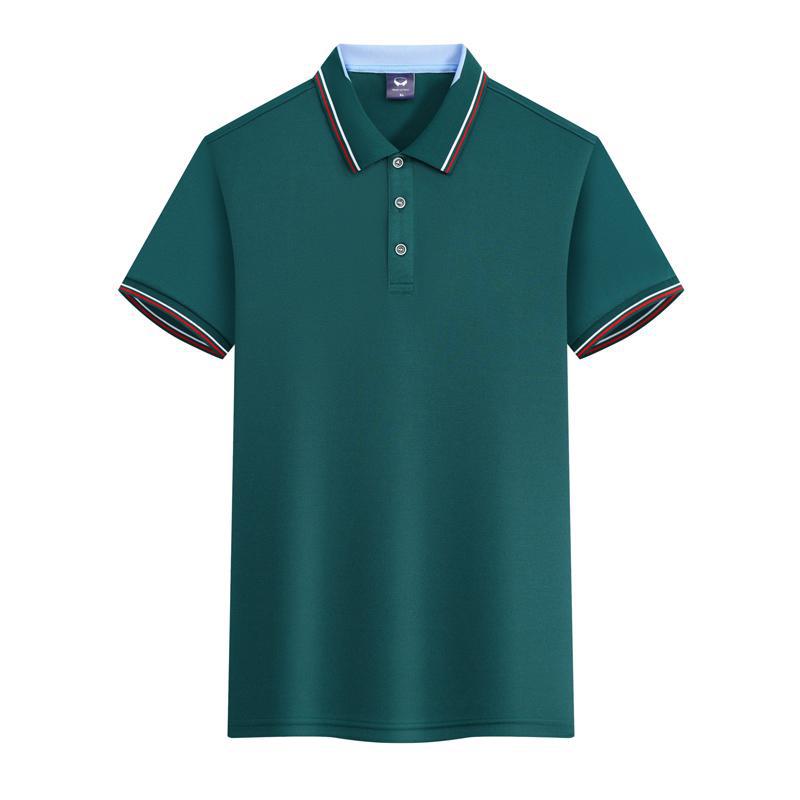 Work Clothes Ice Silk Quick-drying 240g Color Matching Polo Shirt