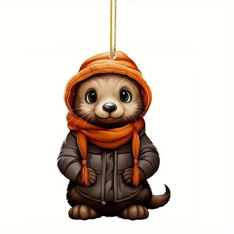 Jul Julgransdekoration Akryl Platta Hängande Dekorationer