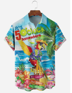 Camisa casual de manga corta para hombre, combinable con todo