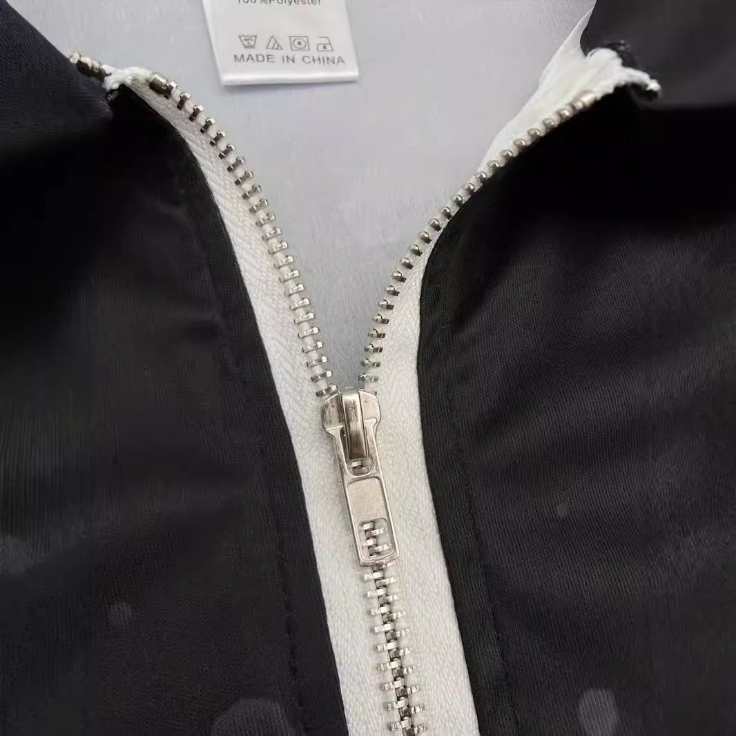 Polo deportivo de manga larga con cremallera para hombre