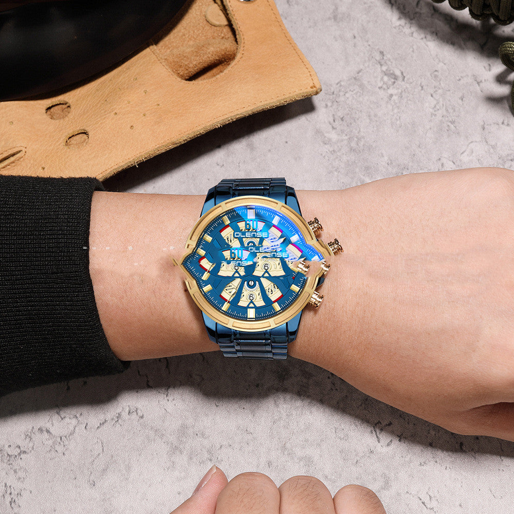 Herrklocka med multifunktionssklocka