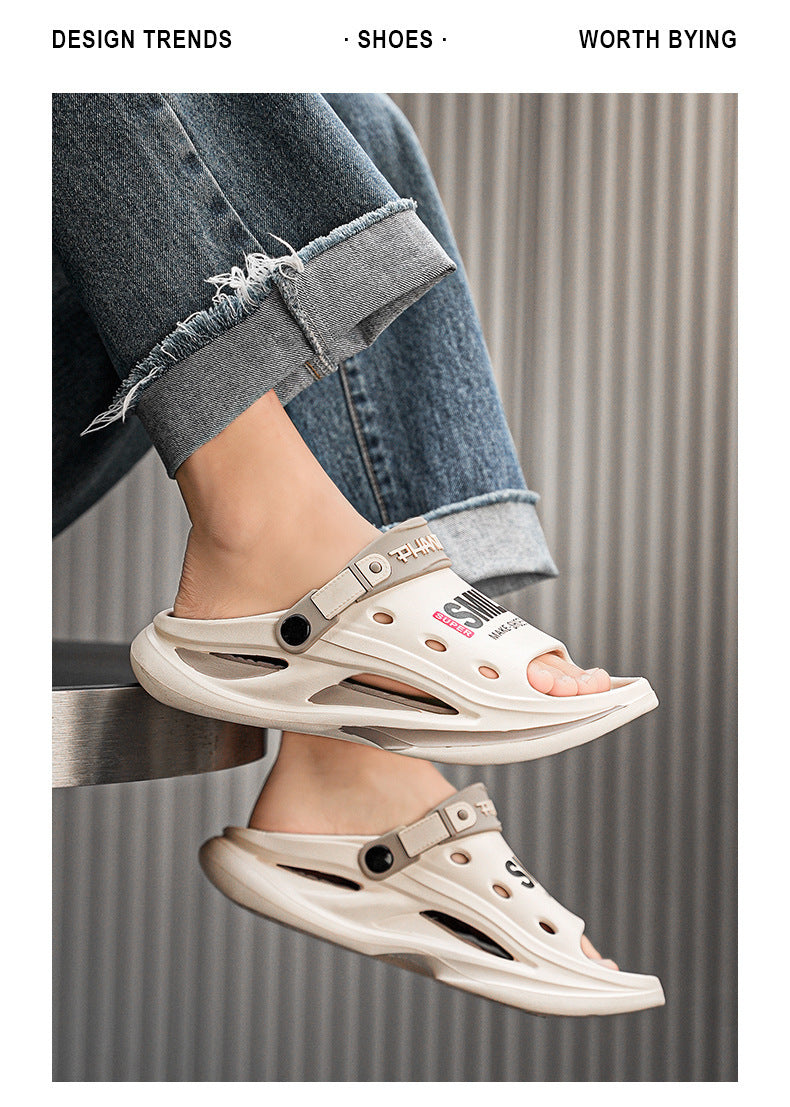 Chanclas de playa EVA de verano para estudiantes, para exterior y conducción, talla grande