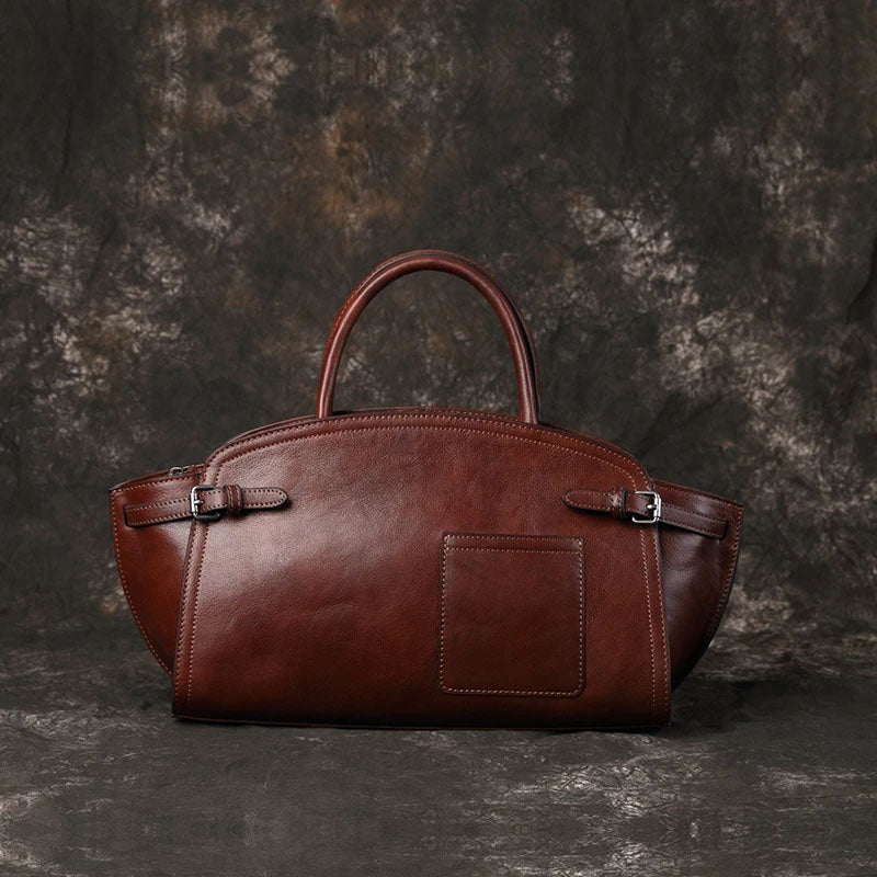 Leather Women's Casual Zip Crossbody Bag