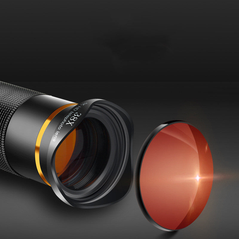 4K Röd Film HD 38-faldig teleobjektiv för telefon