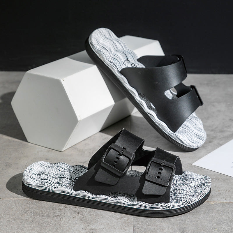 Zapatillas de plataforma antideslizantes y resistentes al desgaste para hombre