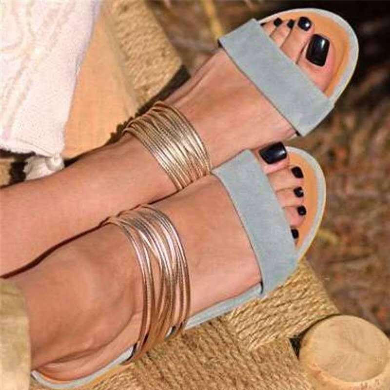 Sandalias y pantuflas de mujer talla grande
