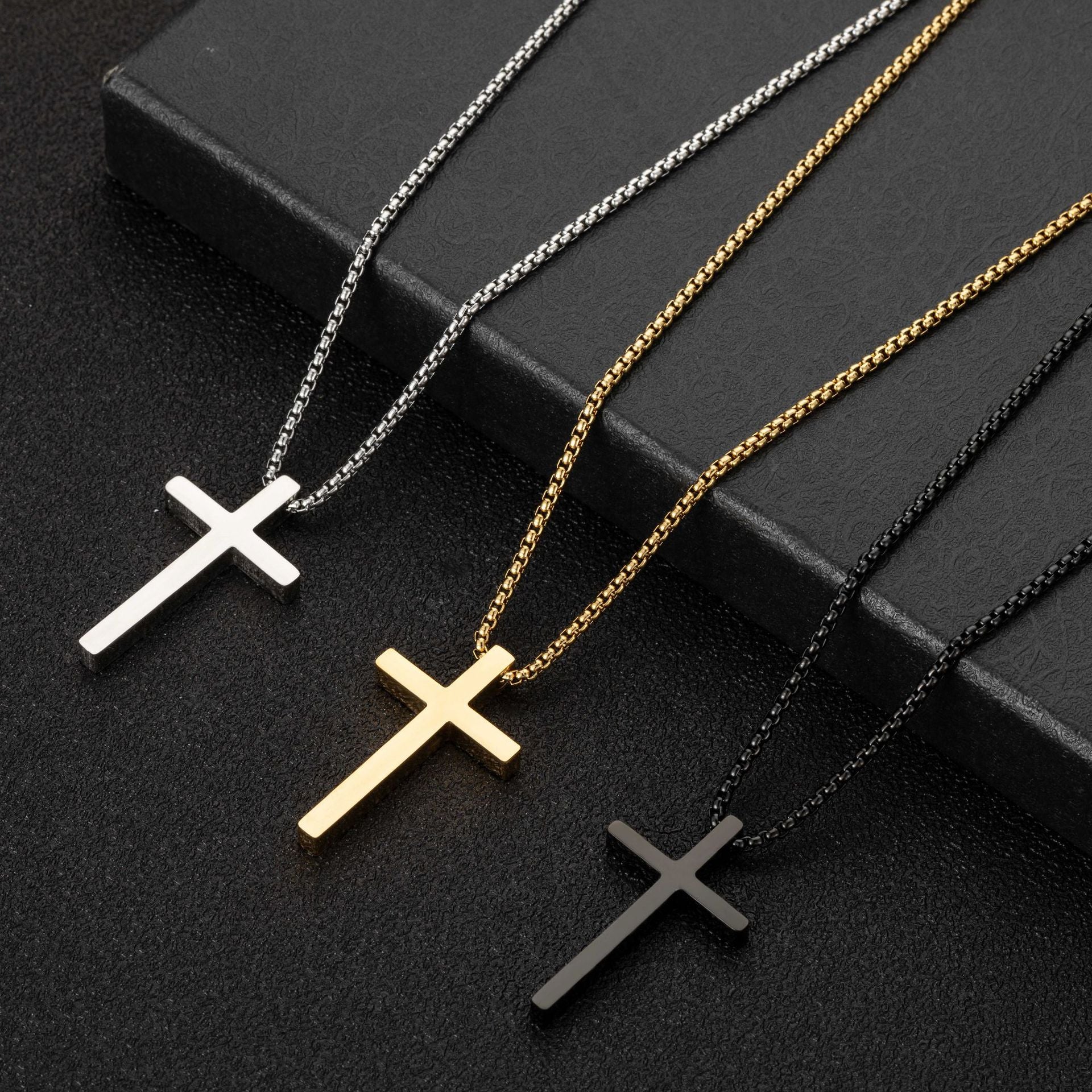 Simple Box Chain Stainless Steel Necklace