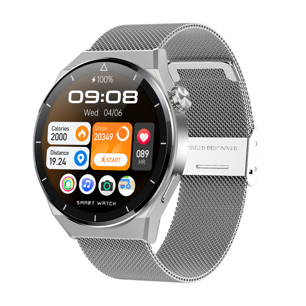 GT3max smartklocka med 1,5-tums HD-skärm, Bluetooth-samtal och flera hälso- och aktivitetsfunktioner.