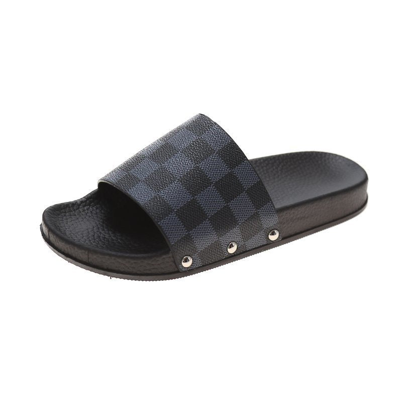 Calzado de verano para exteriores, estilo coreano, nueva moda, chanclas con suela blanda para baño, zapatillas de exterior para pareja