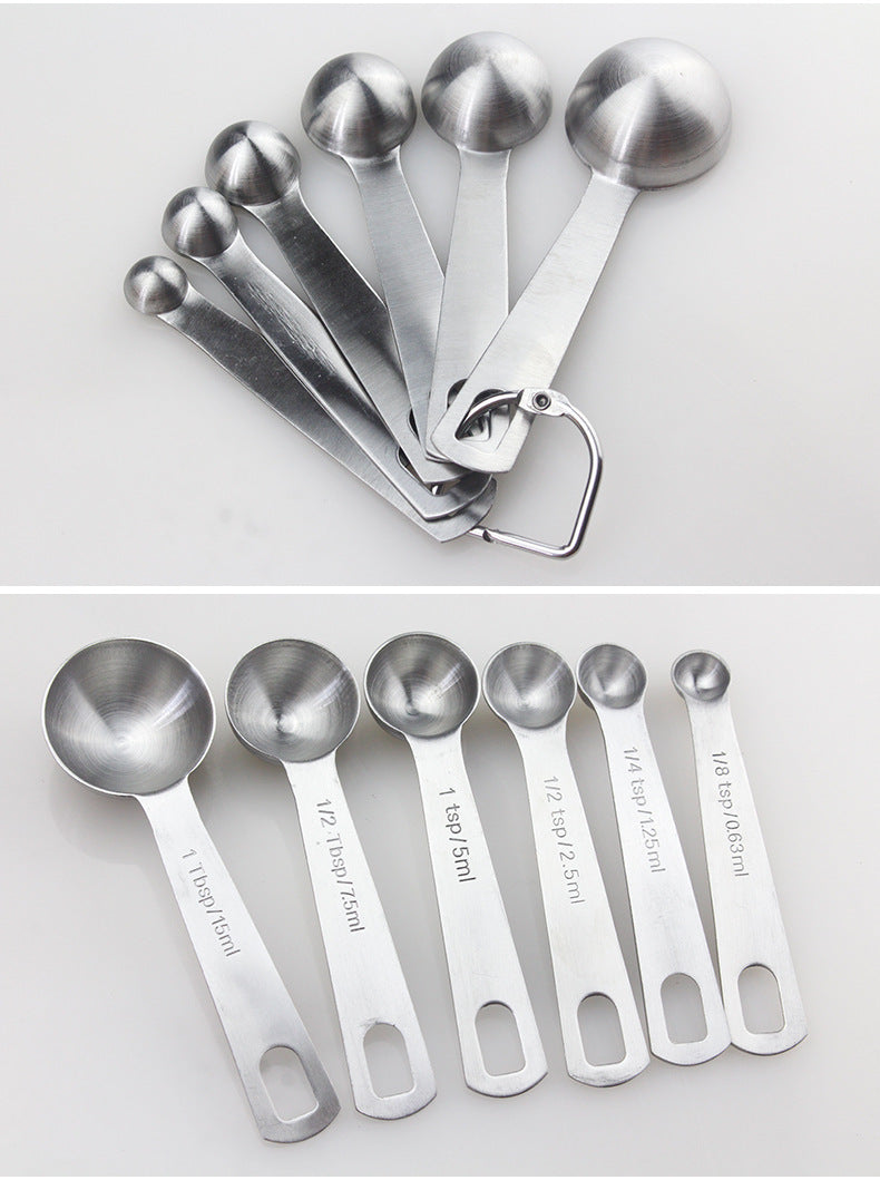 Cucharas medidoras de condimentos de cocina de acero inoxidable