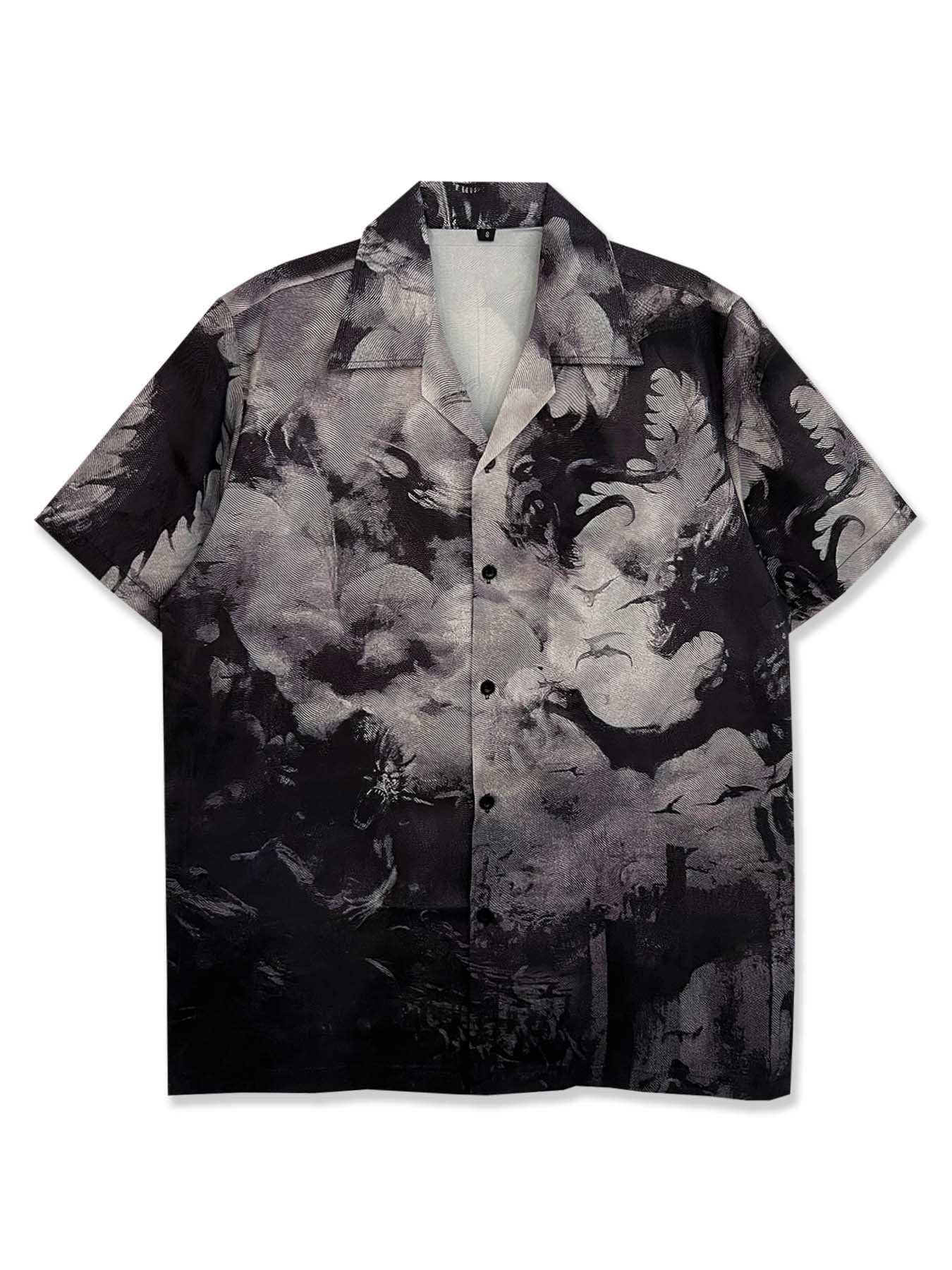 Camisa estampada con estilo vintage retro de dibujos animados
