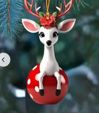 Jul Julgransdekoration Akryl Platta Hängande Dekorationer