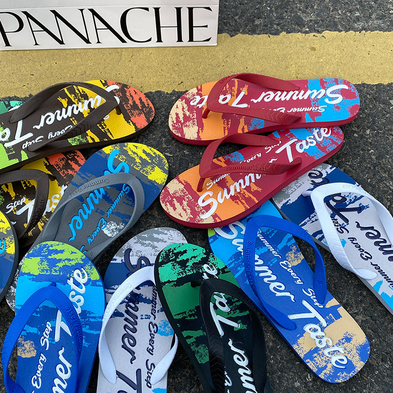 Chanclas antideslizantes de moda para hombre con personalidad
