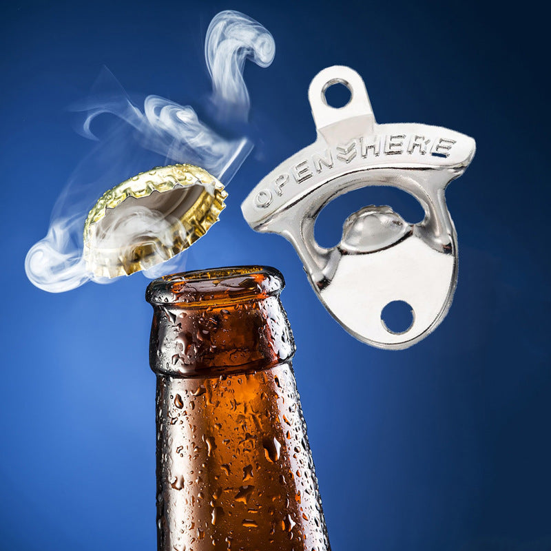 Creative Retro Wall Mounted Beer Corkscrew