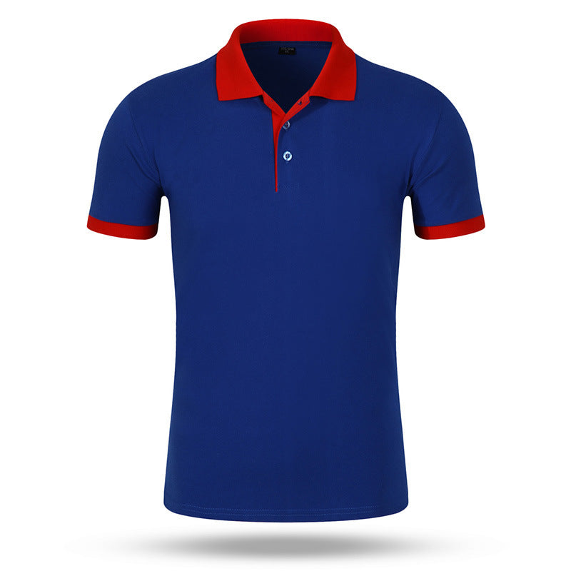 Camiseta publicitaria con cuello de color