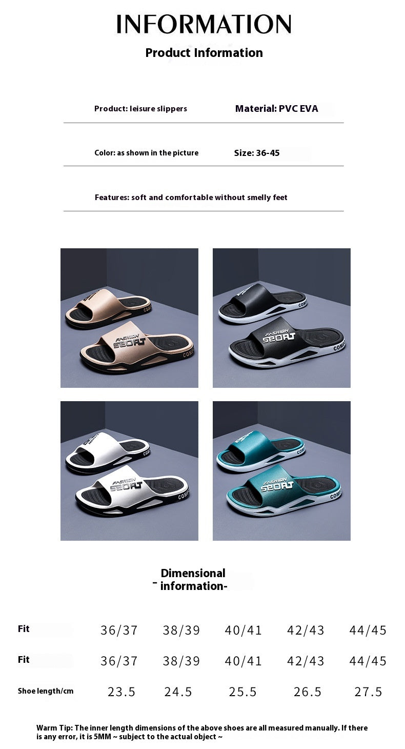 Zapatillas de casa antideslizantes con suela blanda para baño