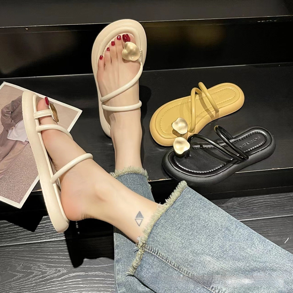 Zapatillas planas estilo hada francés con puntera cerrada para exterior