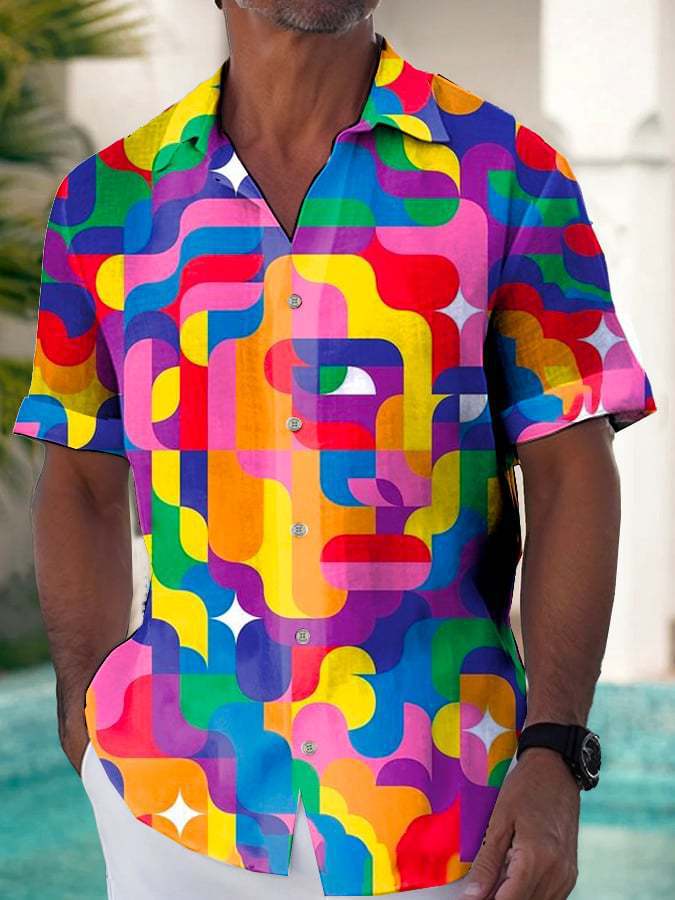Camisa estampada para hombre
