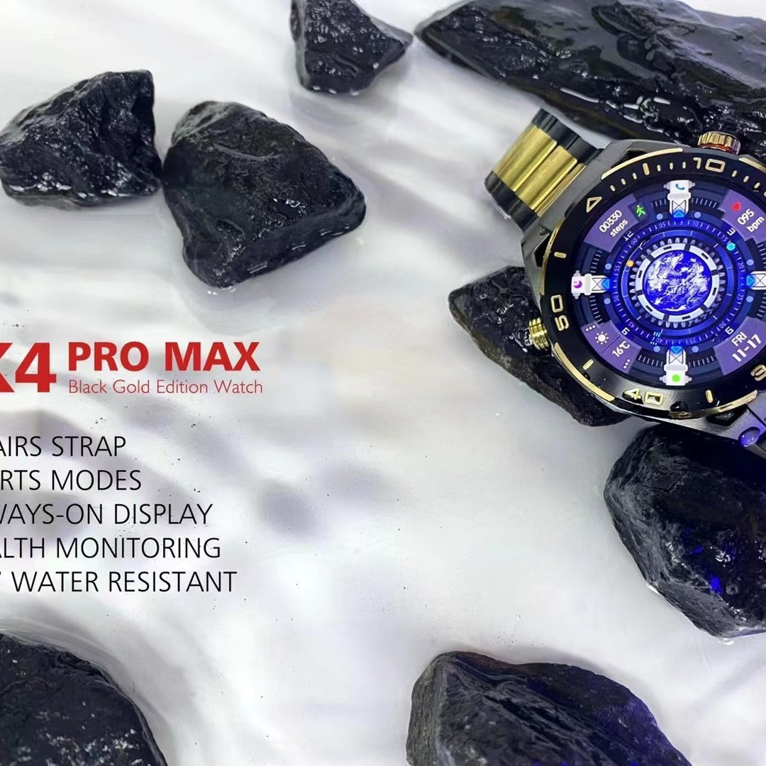 Smart sportklocka med Bluetooth-samtal och stor skärm, utformad för vuxna användare.