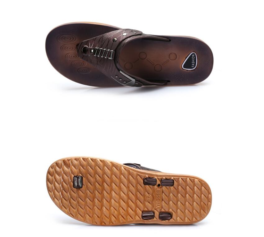 Chanclas planas de playa y sandalias para hombre