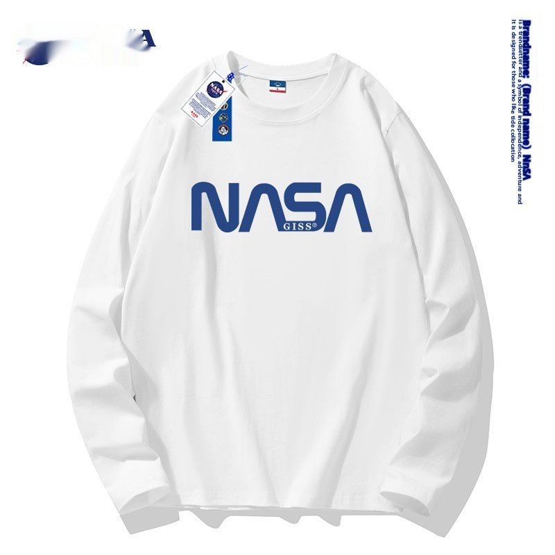 Neues trendiges Baumwoll-Shirt mit Rundhalsausschnitt für Damen und Herren im Herbst – ideal zum Unterziehen.