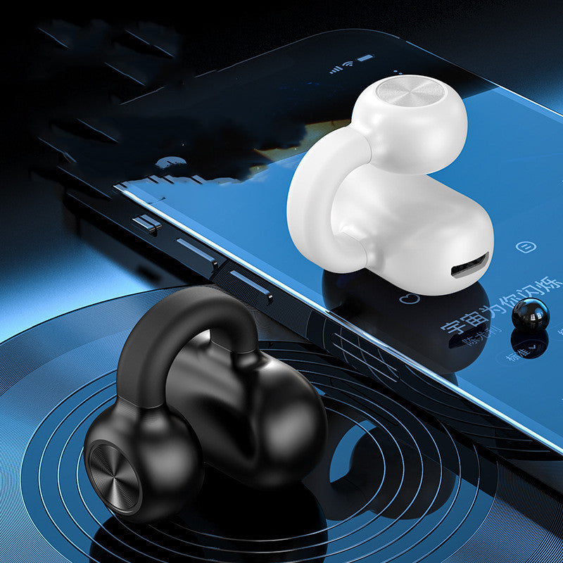 Trådlösa Bluetooth-headset med klämma och smärtfria träningshörlurar