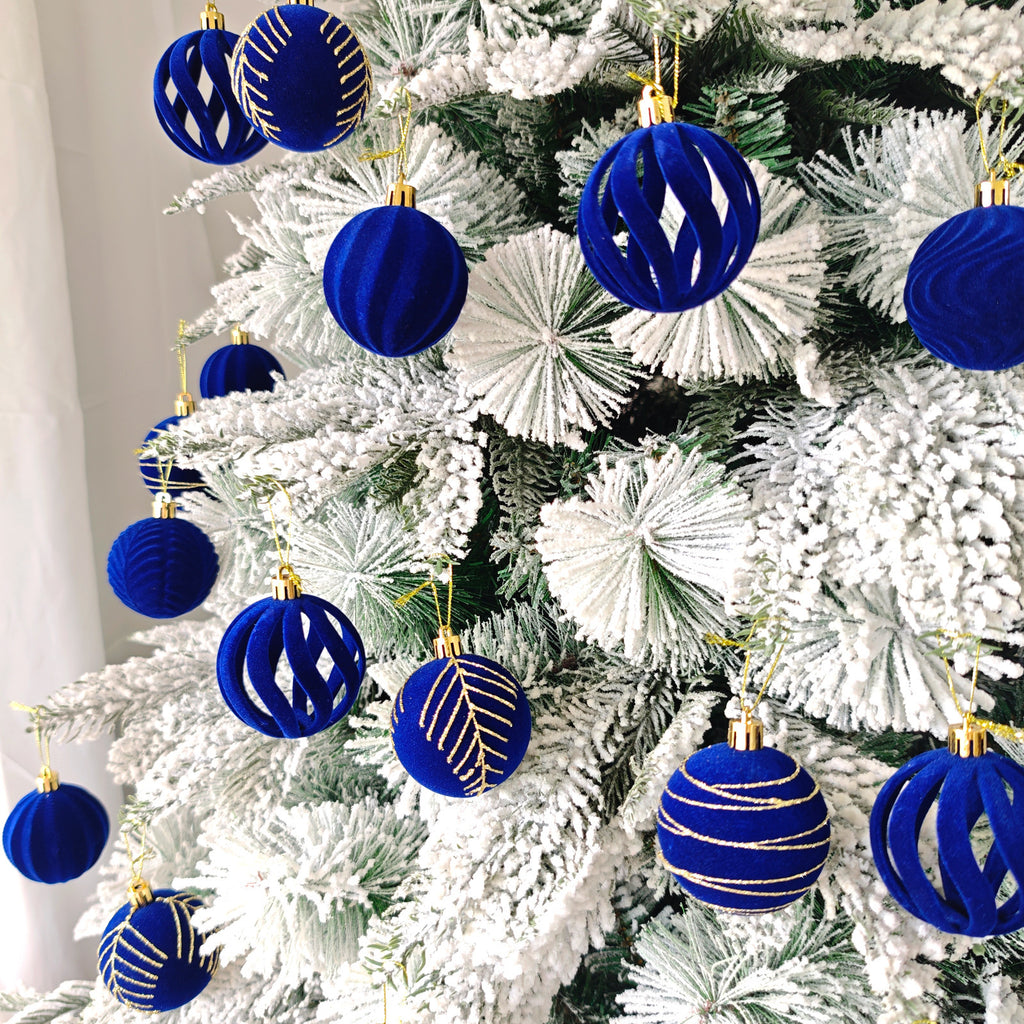 6 cm 30 juldekorationer galvaniserad plast målad boll julkulset rund bollhänge