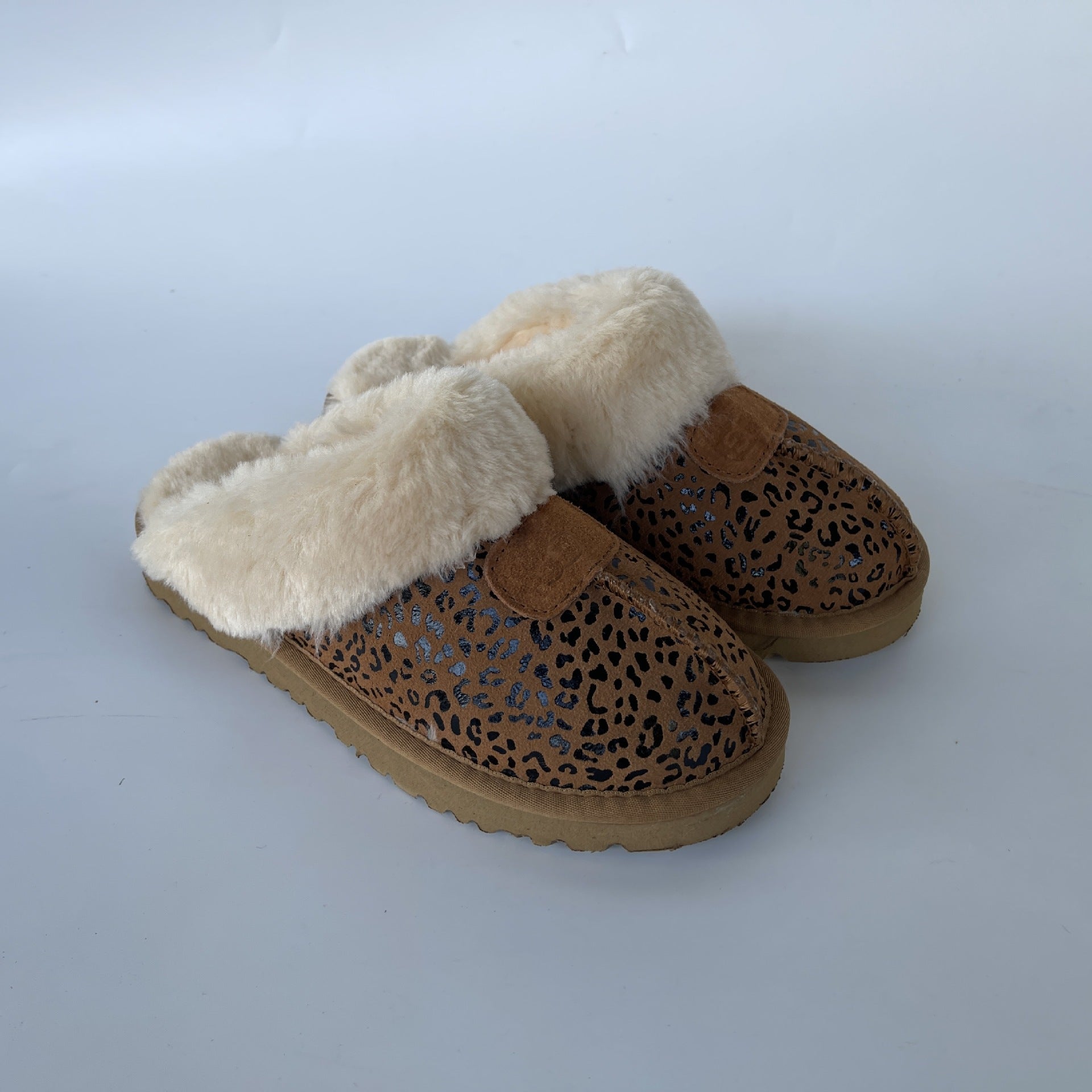 Schneestiefel-Hausschuhe, Flach, Rutschfest, Bequem, Baumwoll-Hausschuhe Für Zuhause