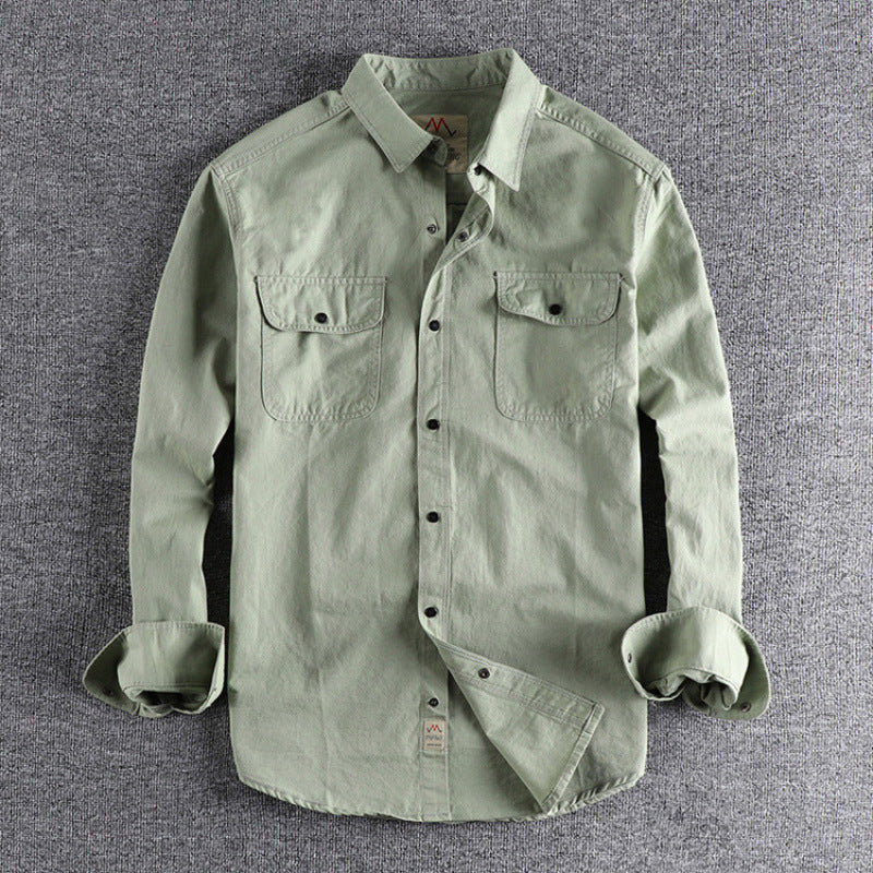 Camisa casual vintage para hombre