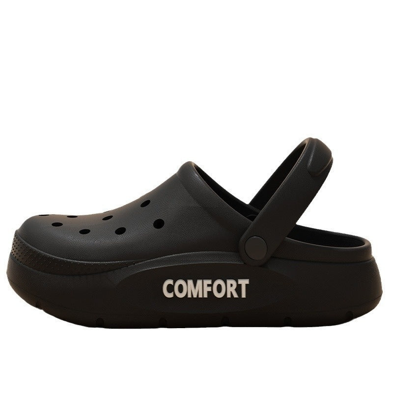 Zapatos Perforados Para Hombre Para Verano Y Uso Al Aire Libre Con Sensación Acolchada Al Caminar