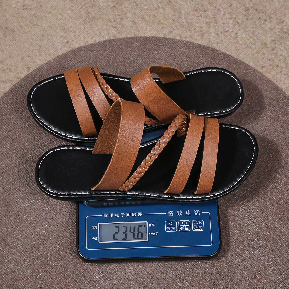 Sandalias planas cómodas de moda de verano para mujer talla grande
