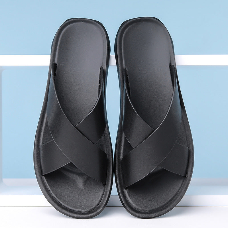Sandalias Casuales de Verano de Cuero para Hombre
